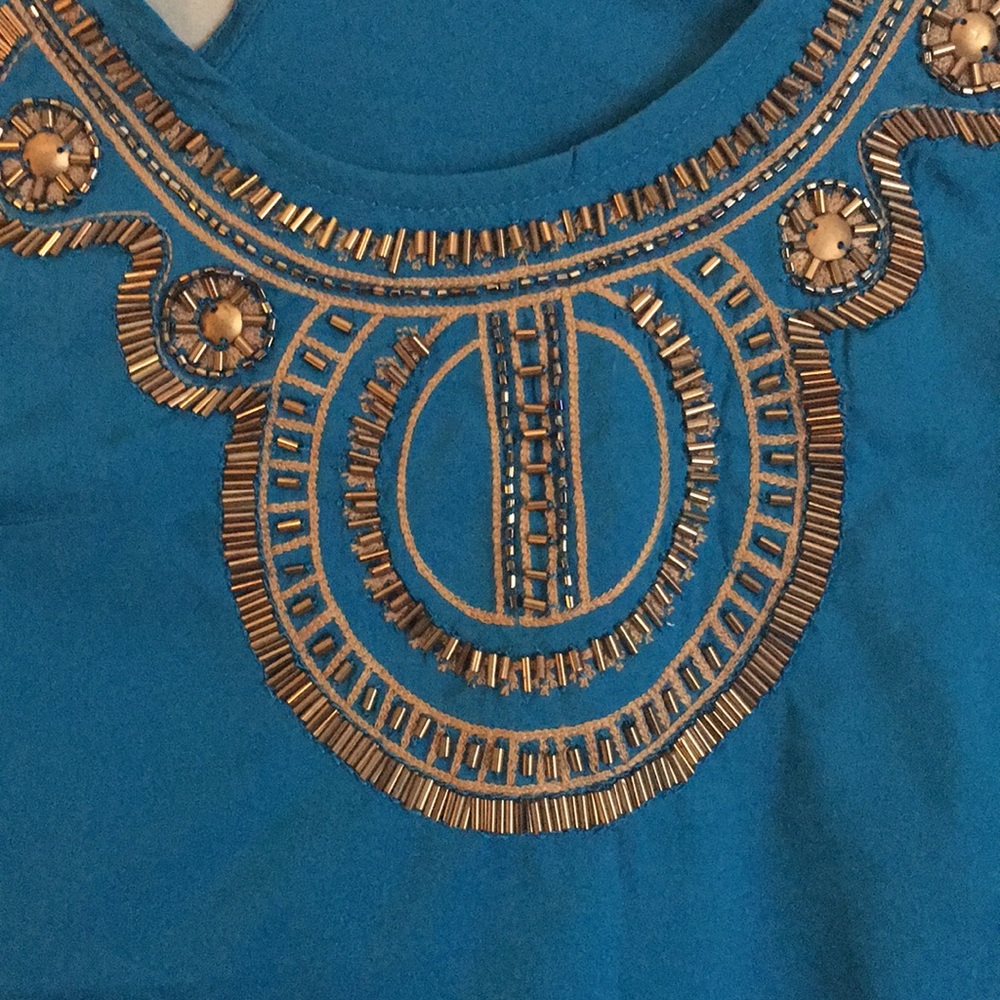 Banana republic embellished tank -small